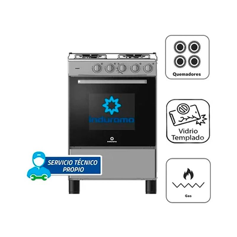 Cocina De Pie A Gas 4 Hornillas Indurama Vernet