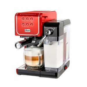 Cafetera Oster PrimaLatte Automatica BVSTEM6801R Rojo