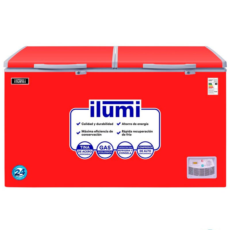 Congeladora Horizontal 2 Tapas 440 Lts TFI-4402RED