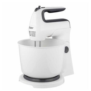 Batidora de mano y pedestal Oster blanca con acción giratoria única FPSTHS3610