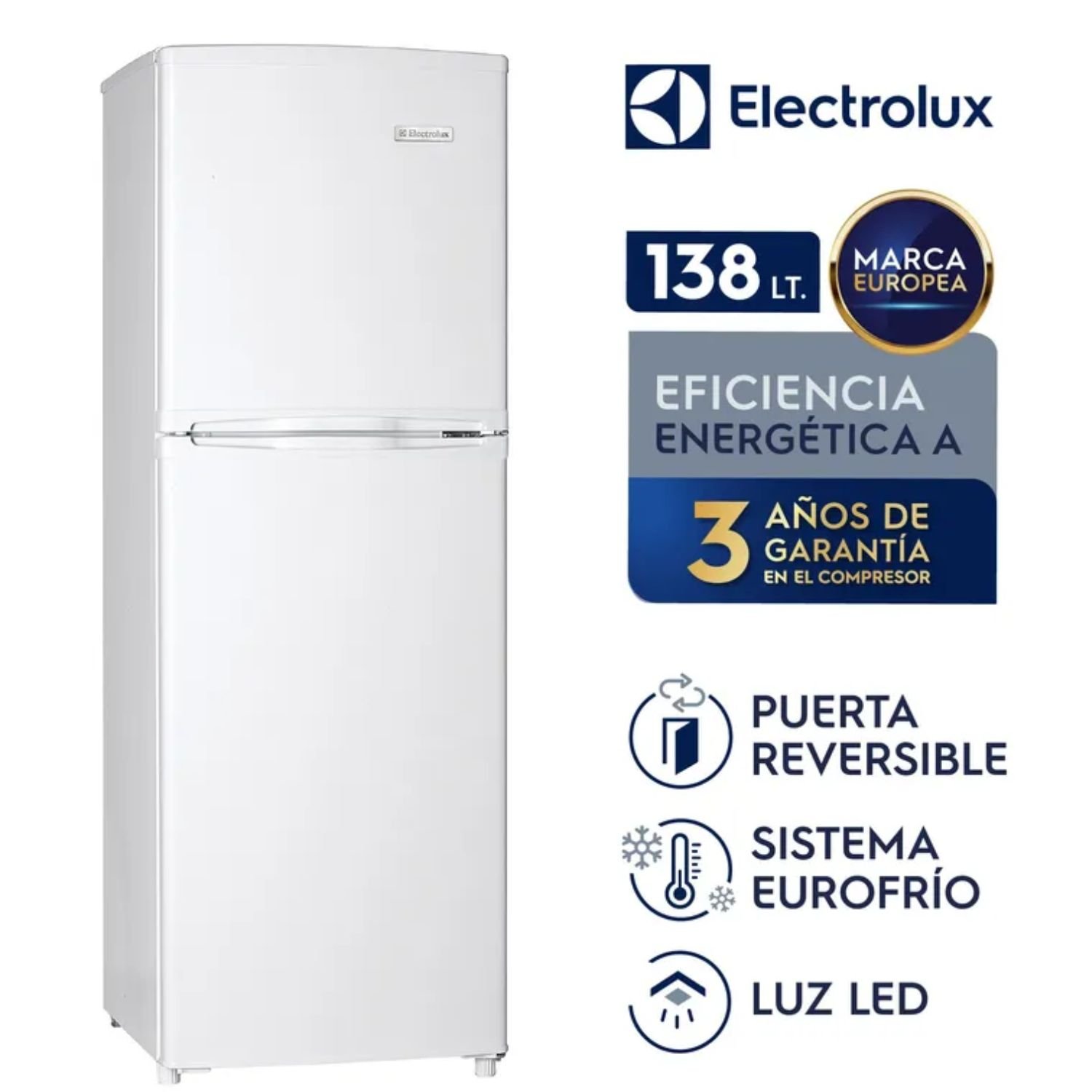 Refrigeradora Electrolux 138 Litros Top Freezer ERT18G2HNW - Blanco